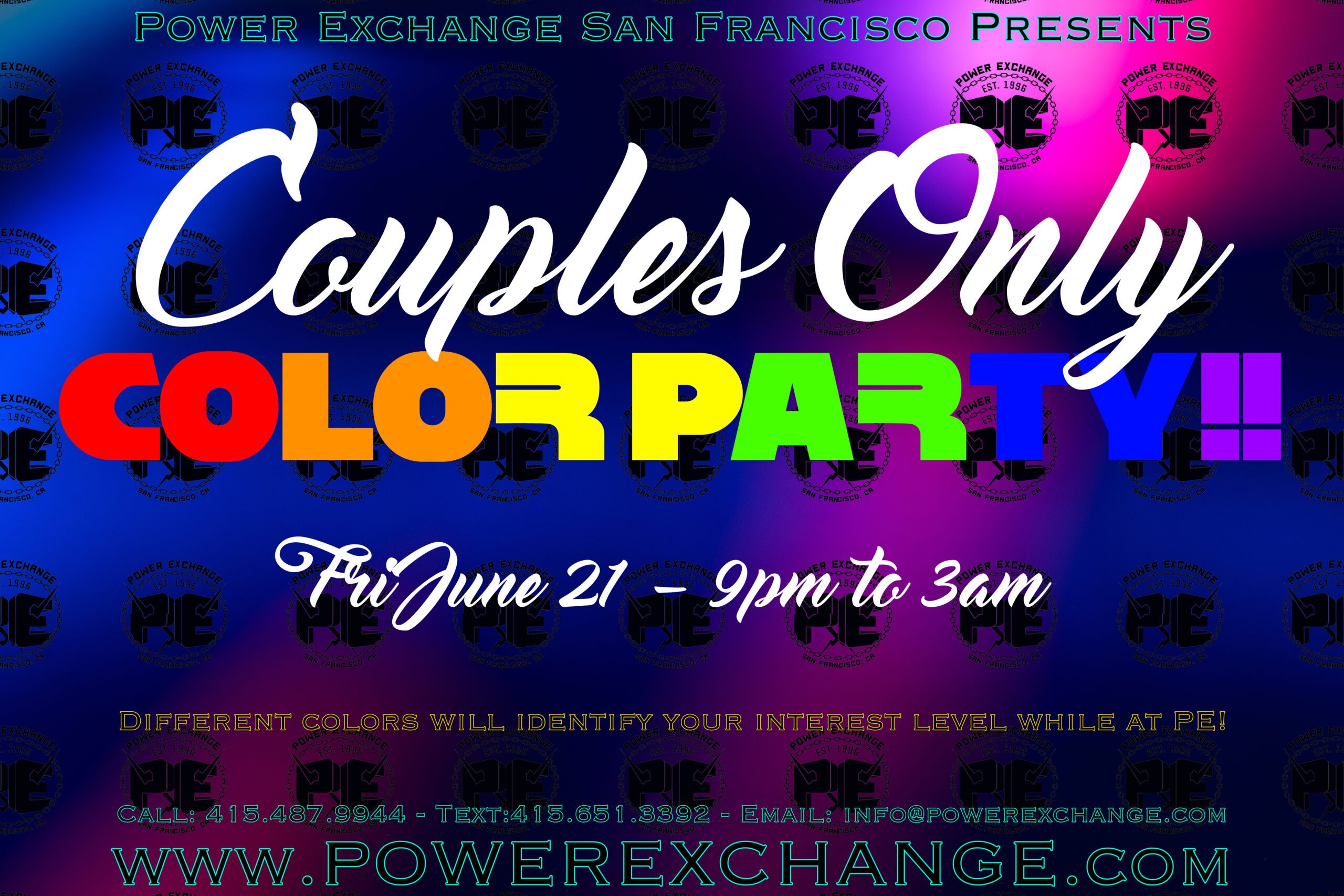 Couples Only Color Party! | Power Exchange